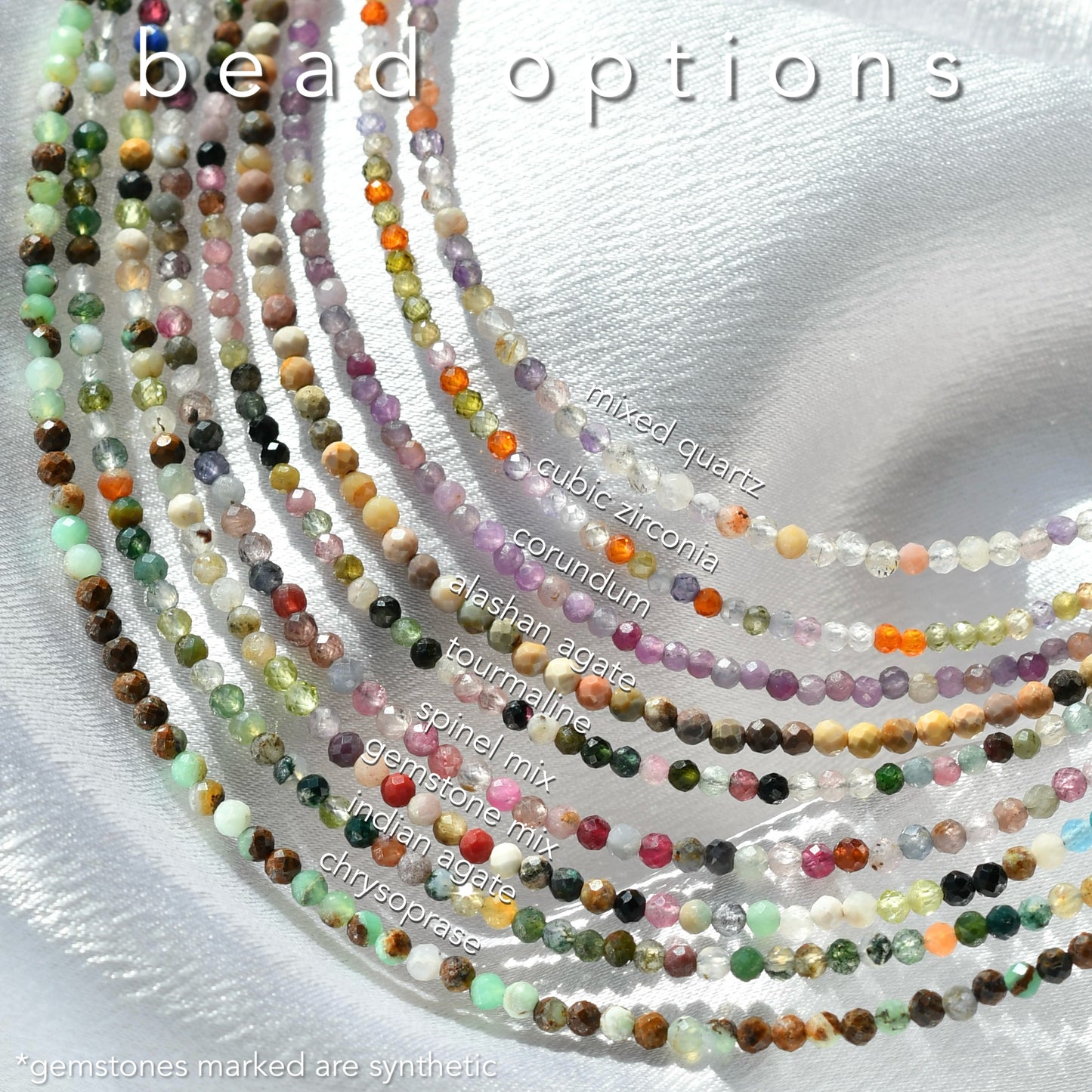 Tiny Sparkly Gemstone Necklace