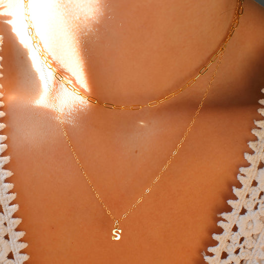 Initial Gold Filled Necklace