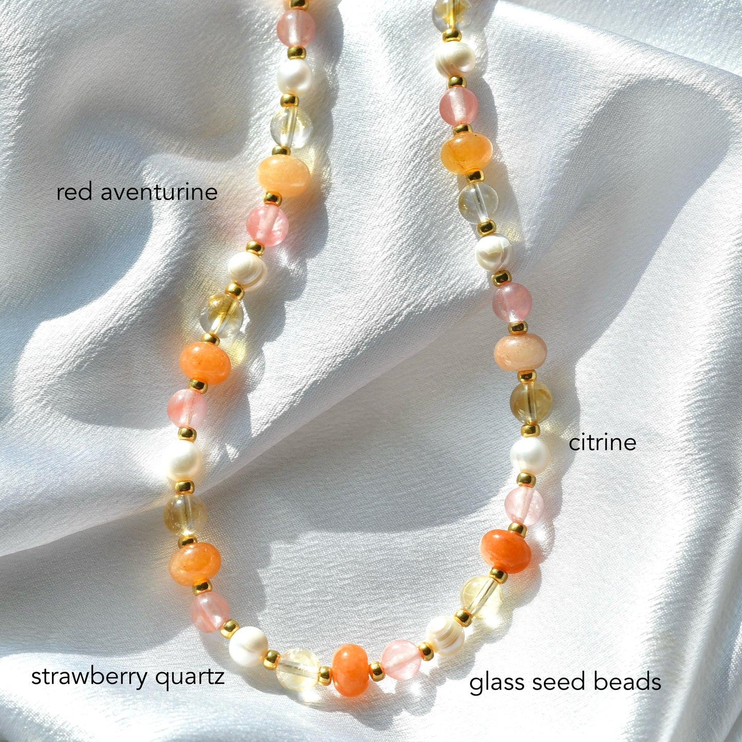Sherbet Colorful Gemstone Necklace