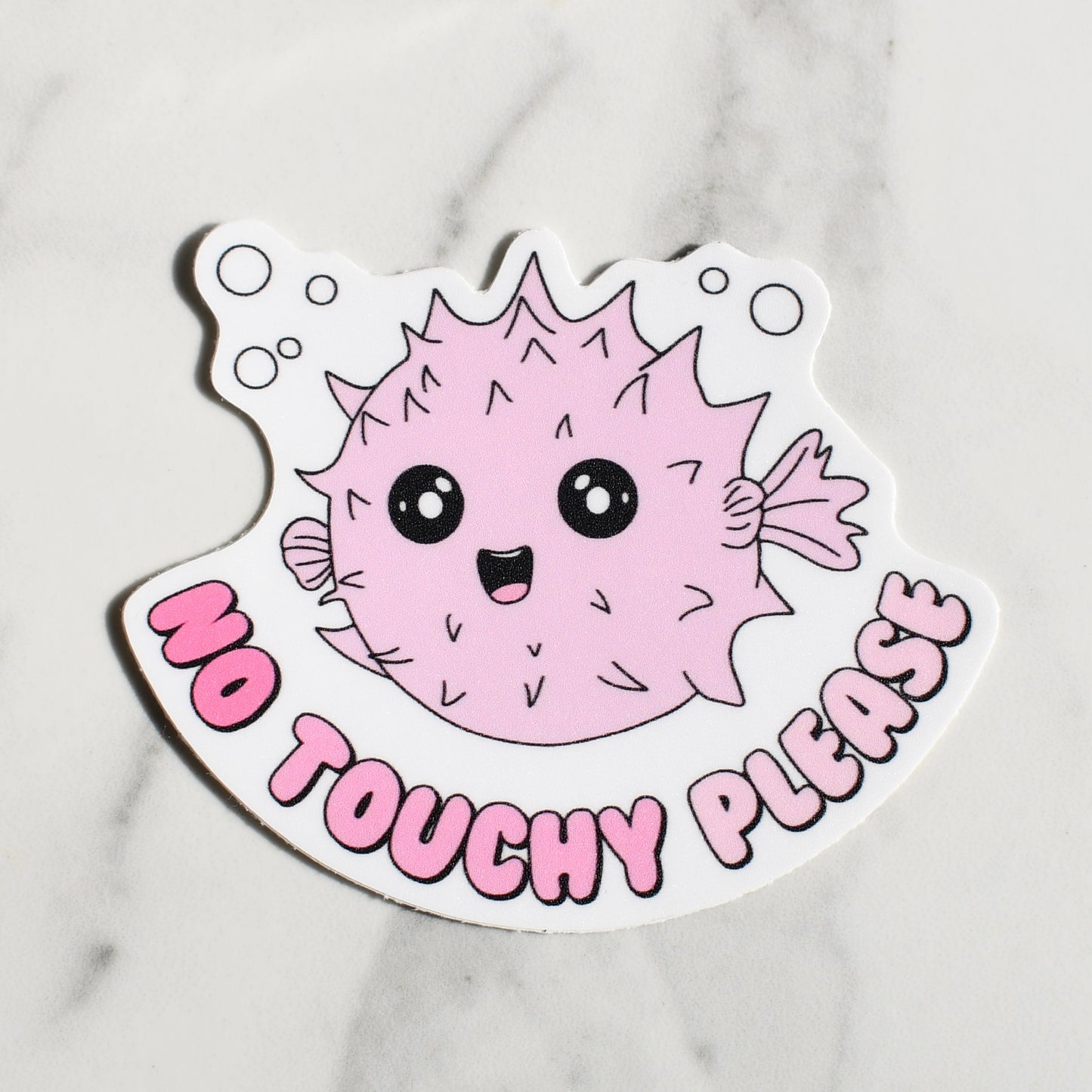 No Touchy Please Sticker