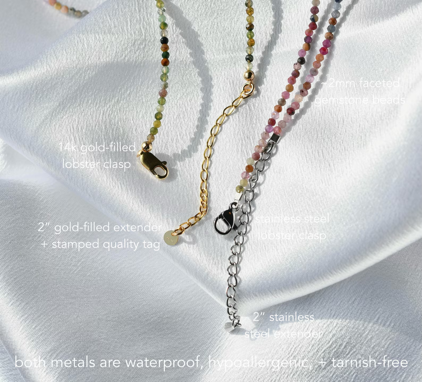 Tiny Sparkly Gemstone Bracelet/Anklet