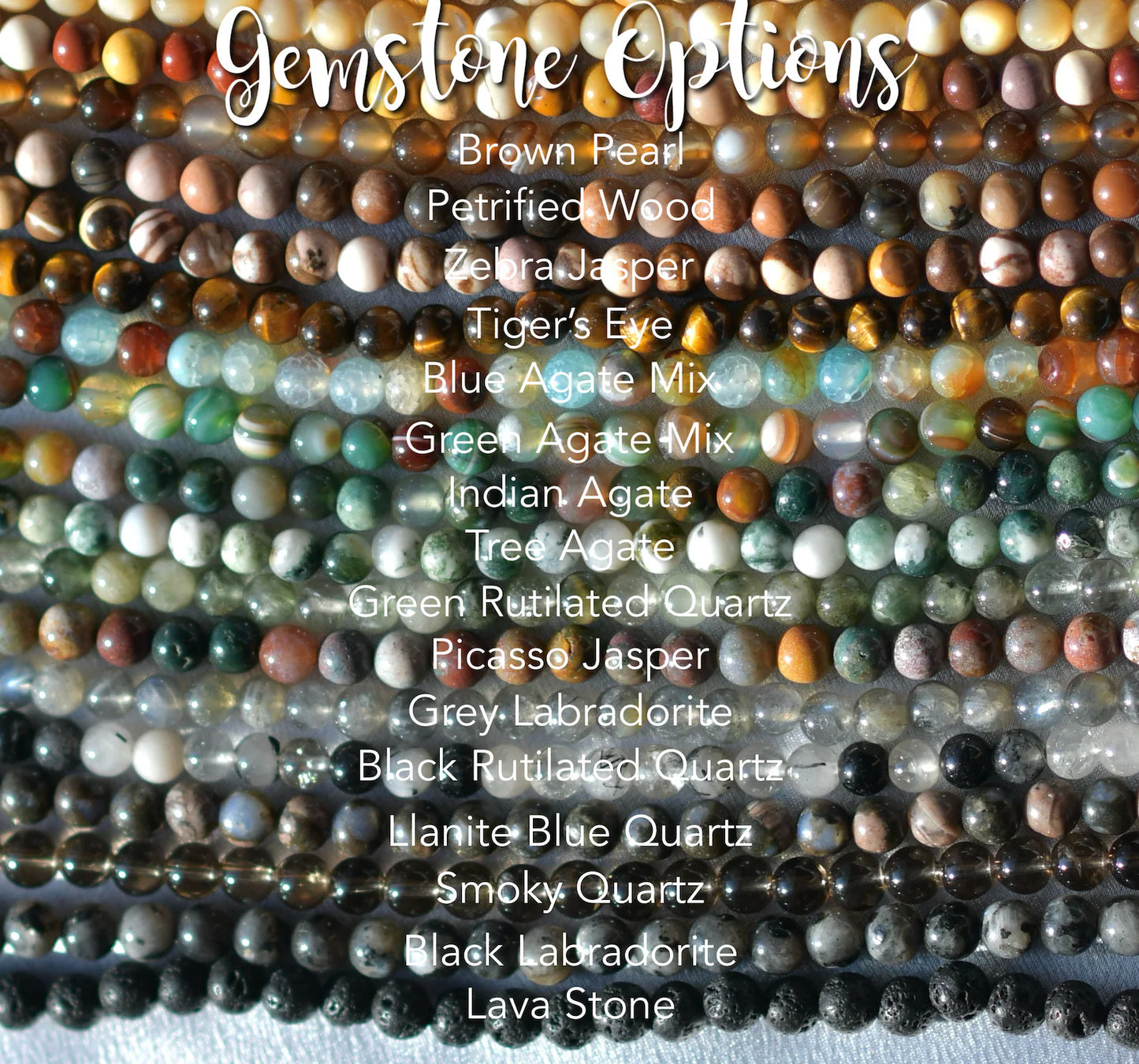 Green Rutilated Quartz Gemstone Necklace