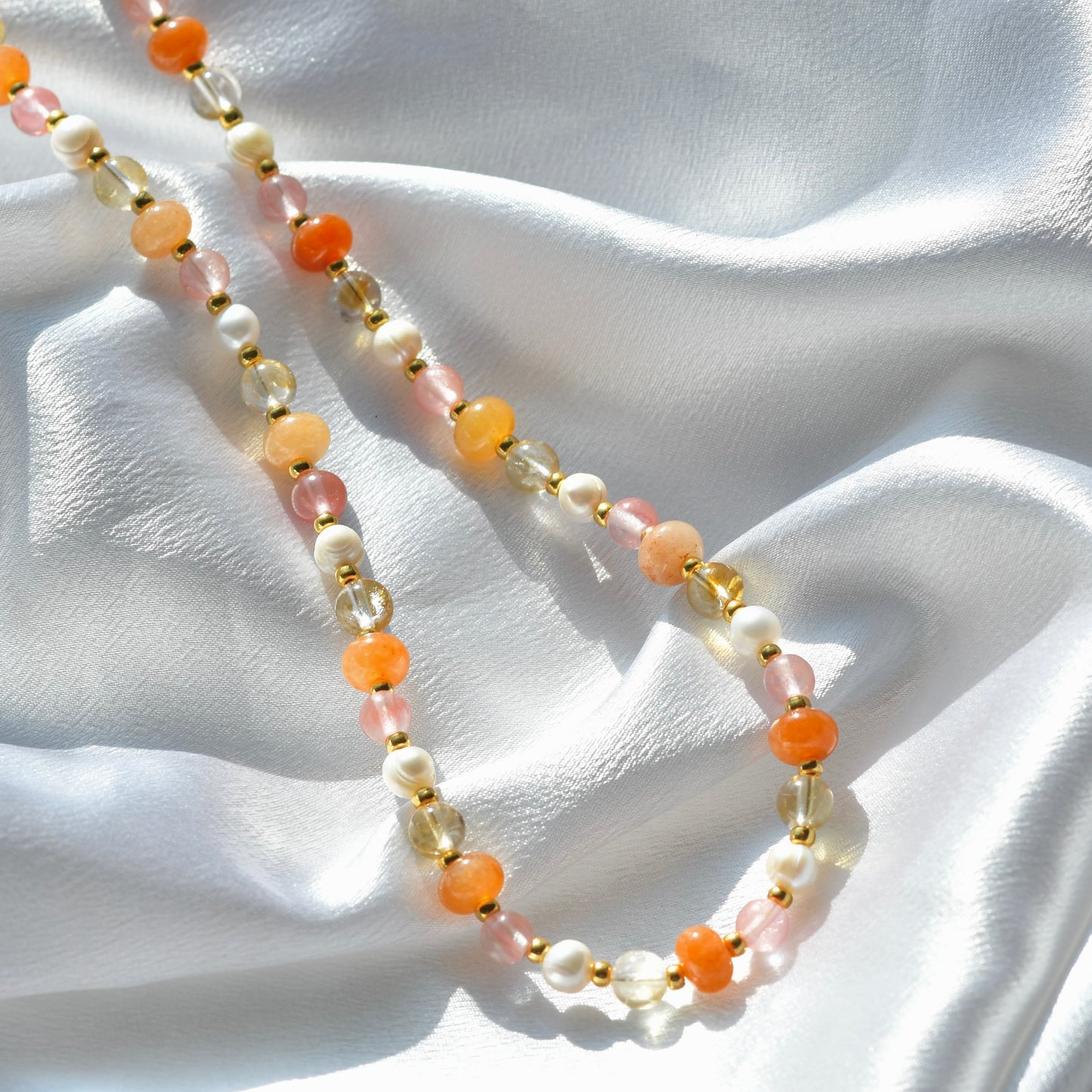 Sherbet Colorful Gemstone Necklace