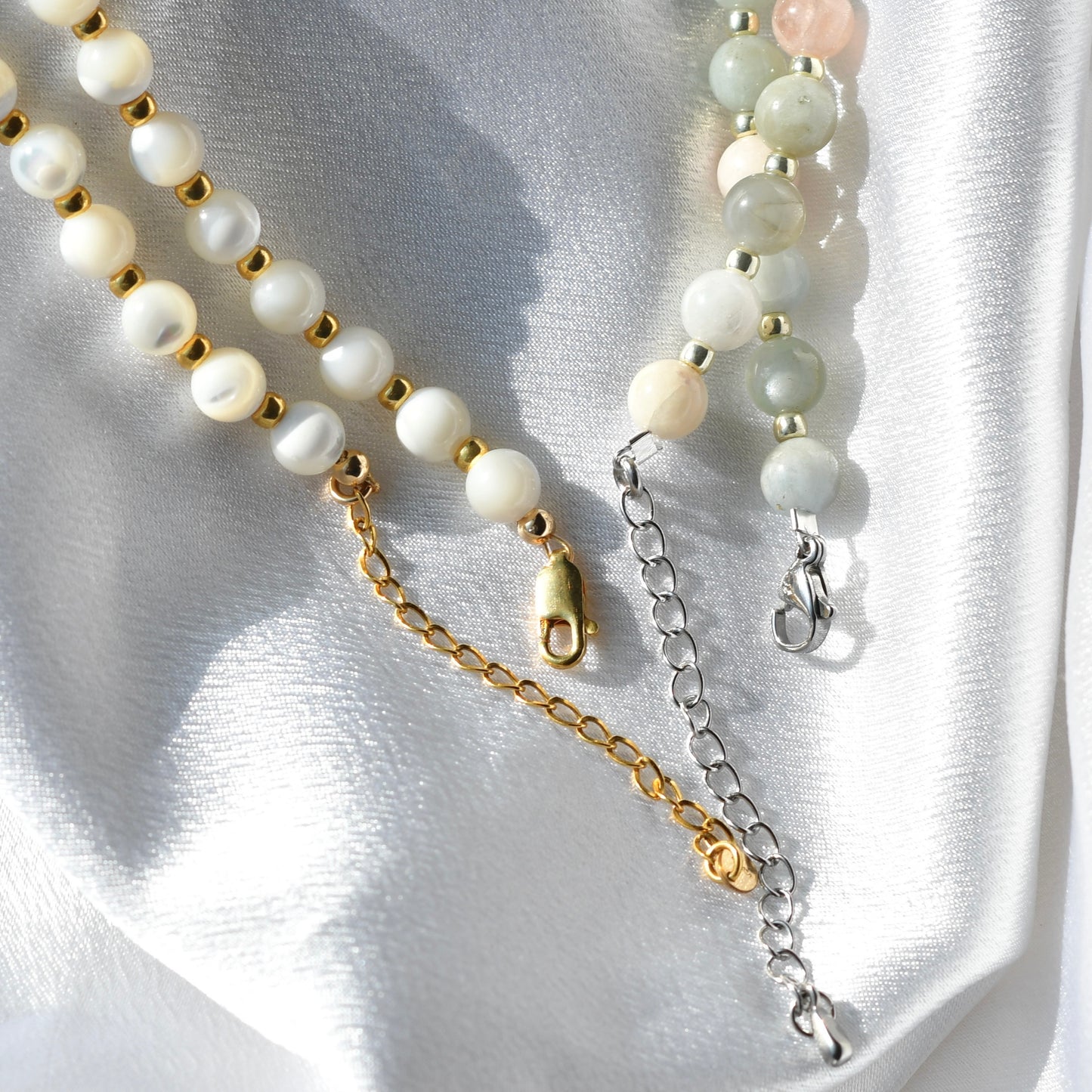 Gemstone and Seed Bead Necklace