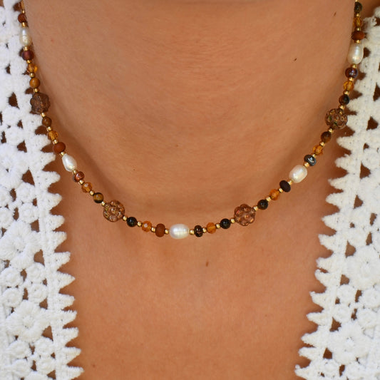 Autumn Beaded Necklace