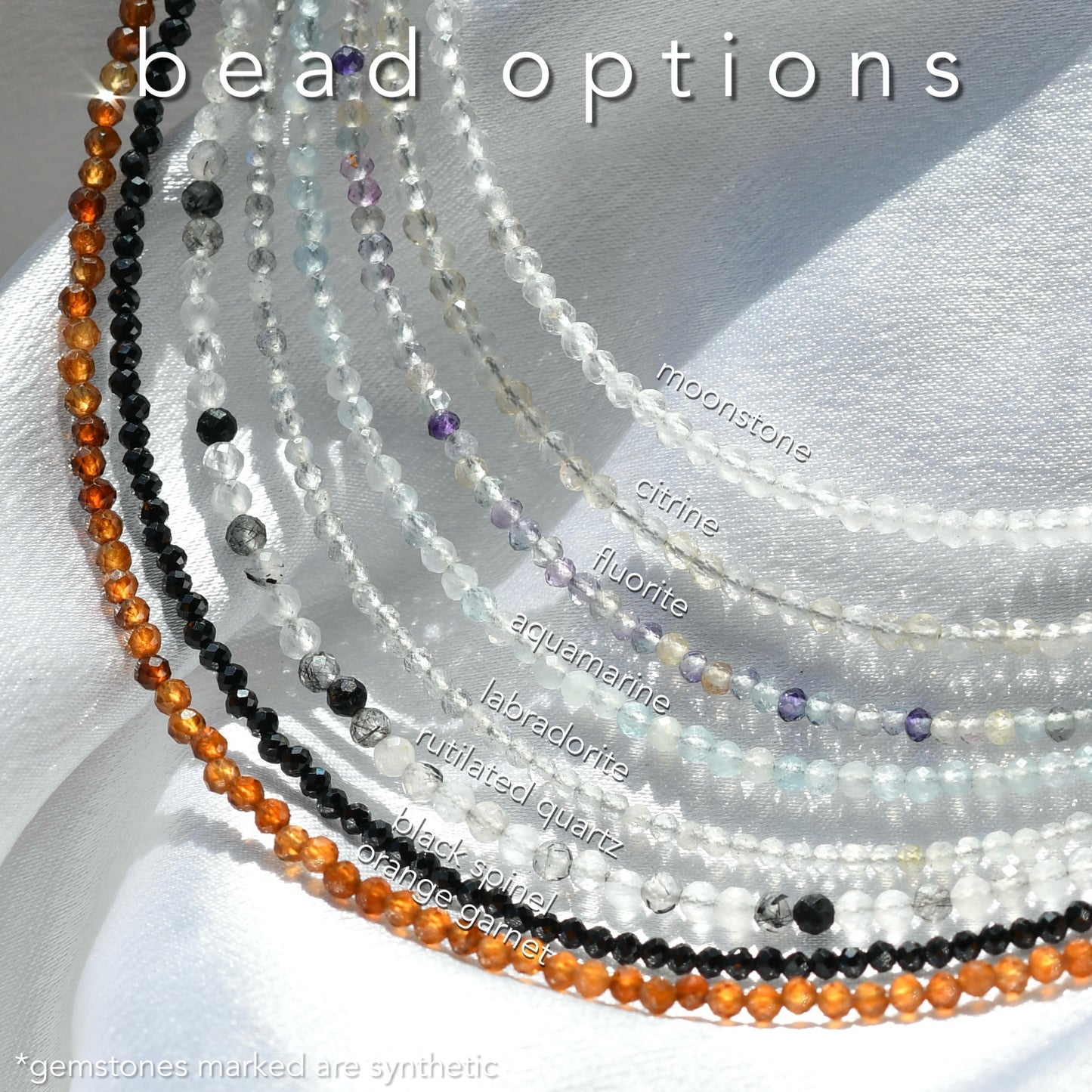 Tiny Sparkly Gemstone Necklace