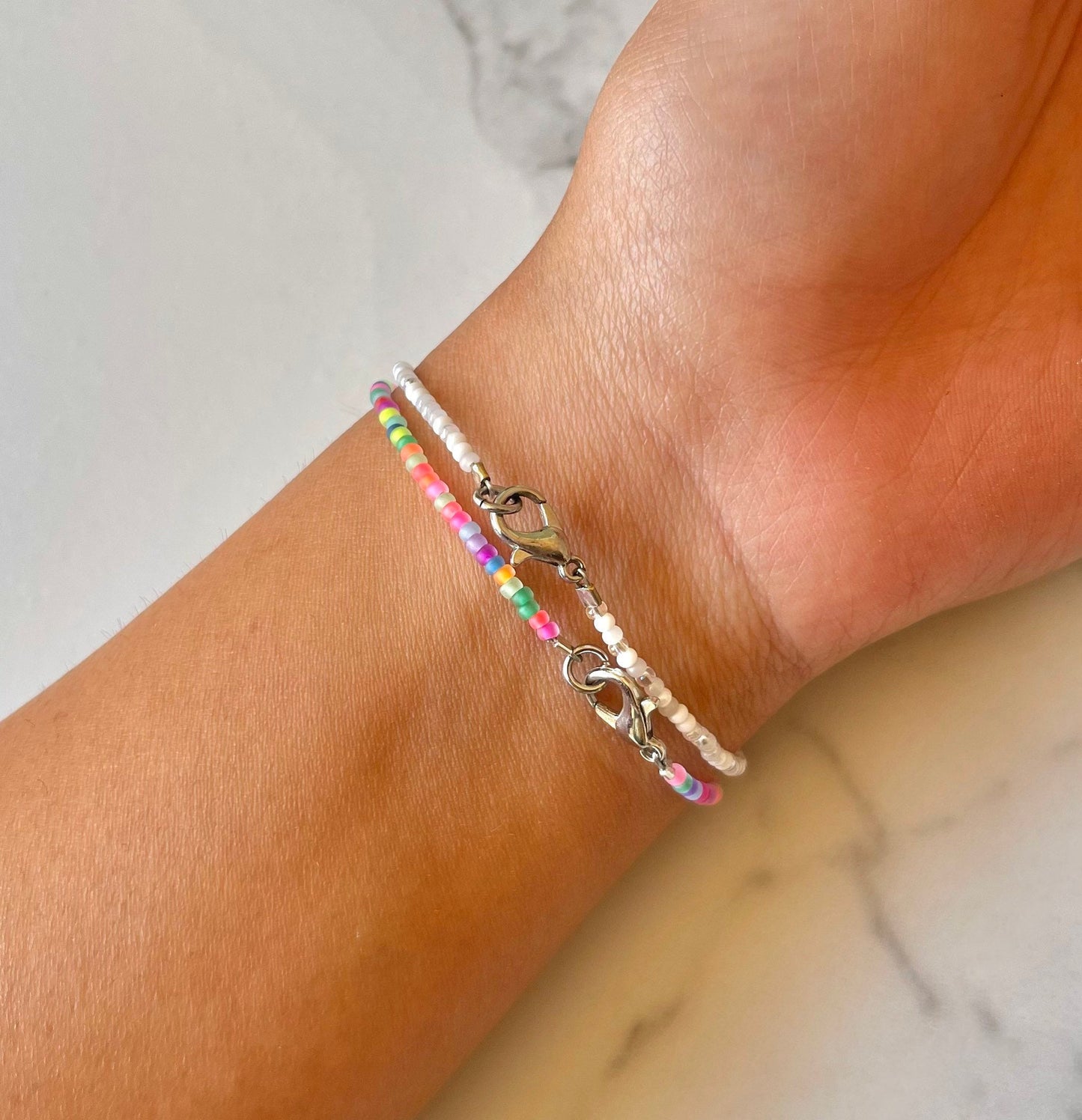 Tiny Seed Bead Bracelet/Anklet