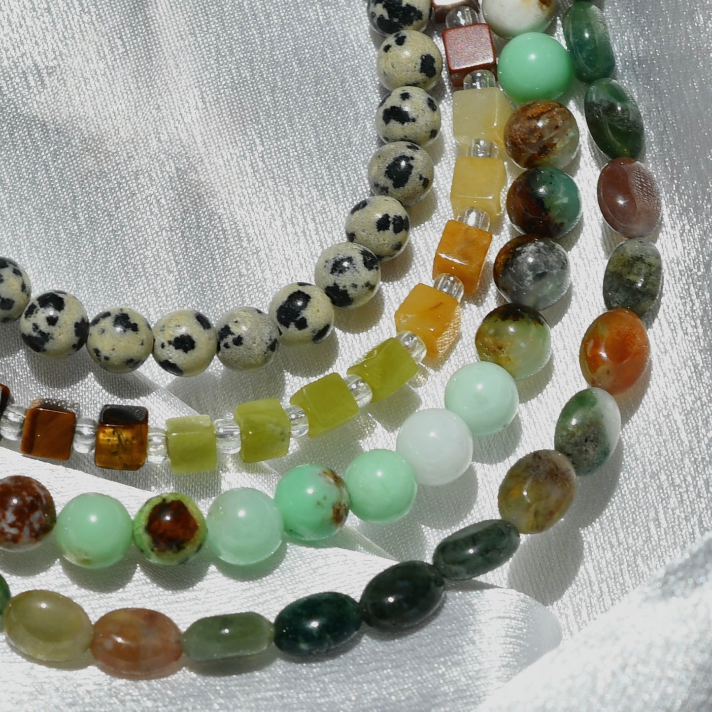 Dalmatian Jasper Gemstone Necklace