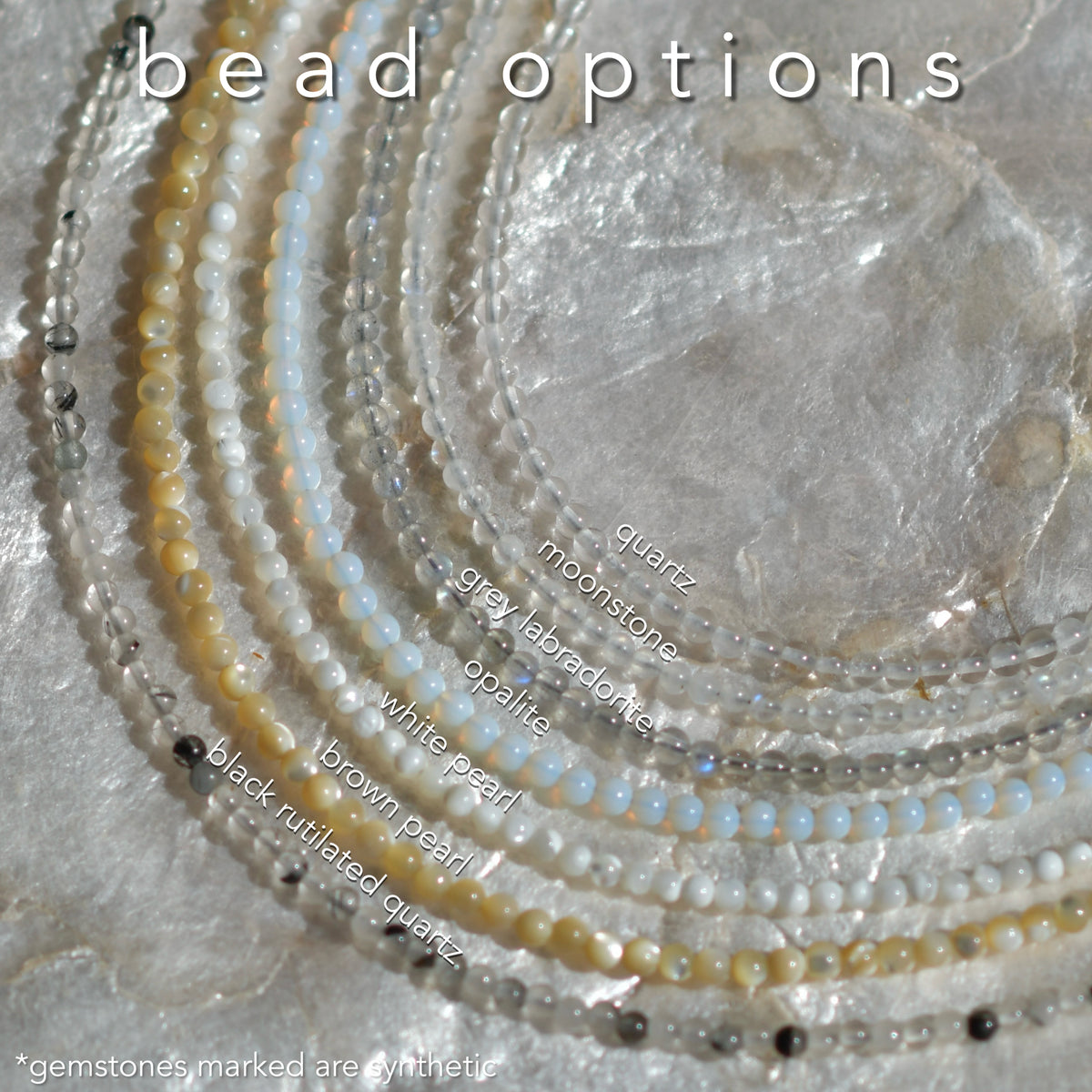 Dainty Beaded Gemstone Bracelet/Anklet