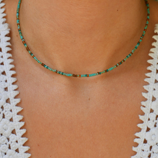 Caribbean Tiny Seed Bead Necklace