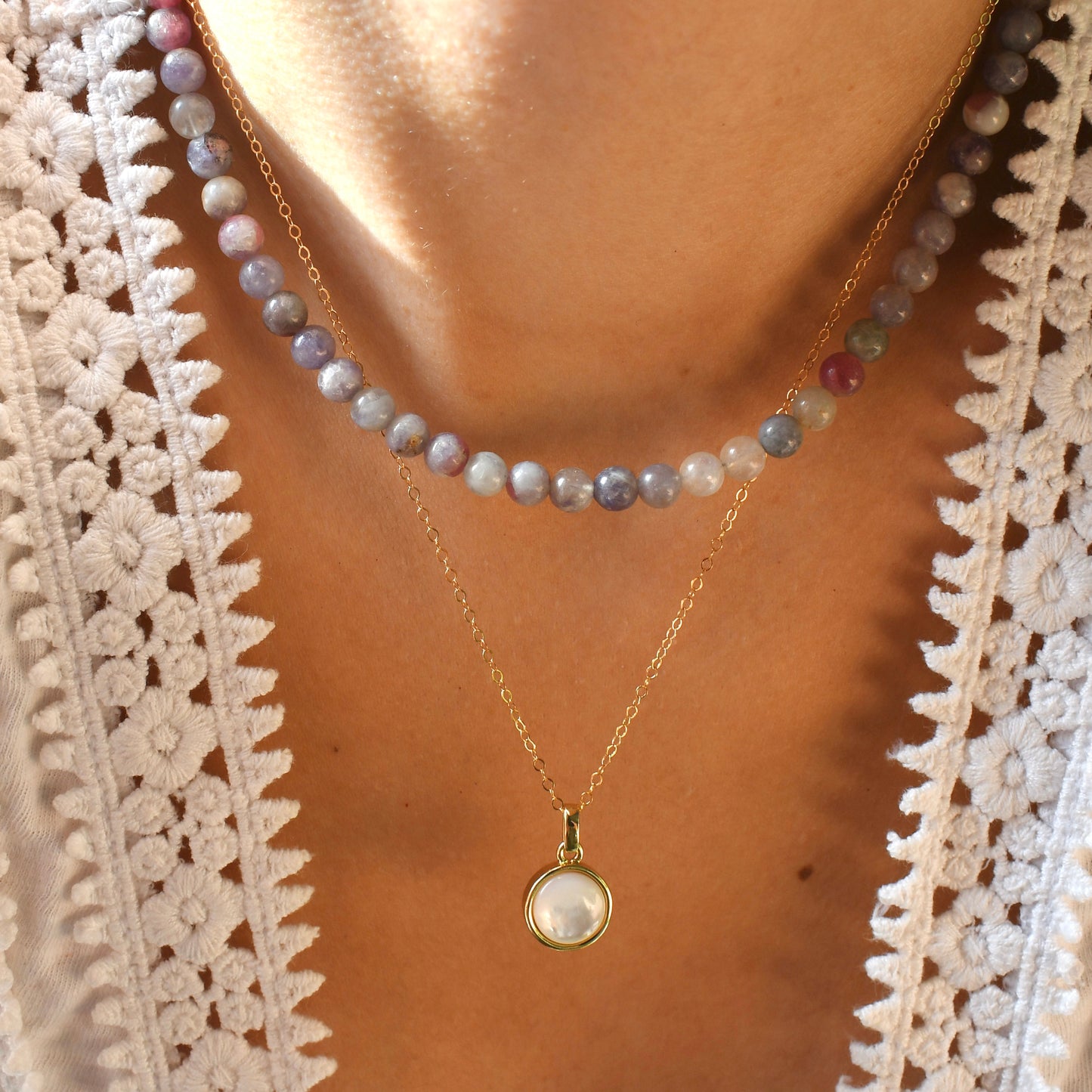 Round Pearl Necklace