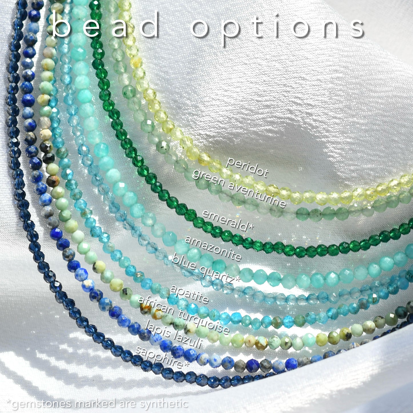 Tiny Sparkly Gemstone Necklace