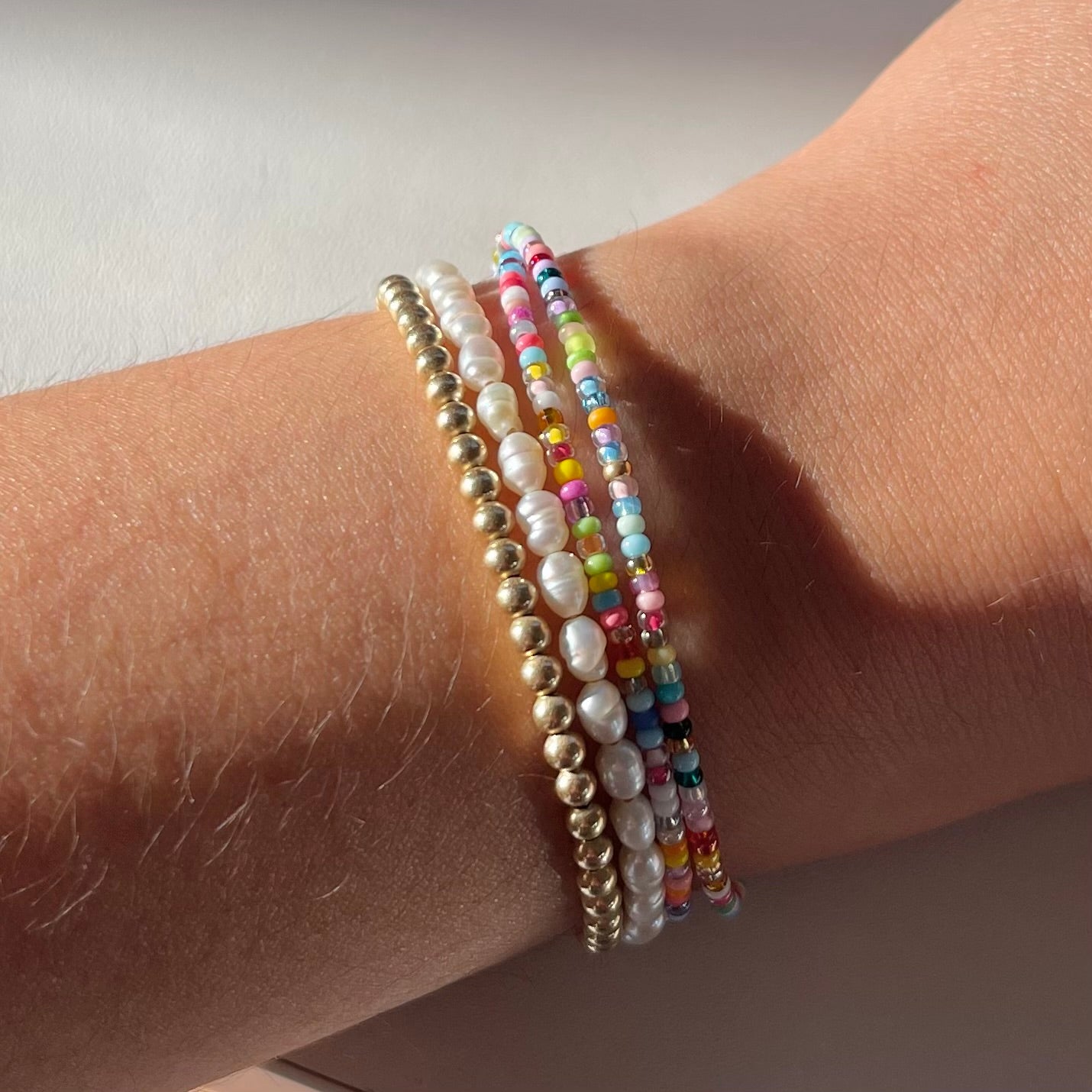 14k Gold-Filled Beaded Bracelet/Anklet