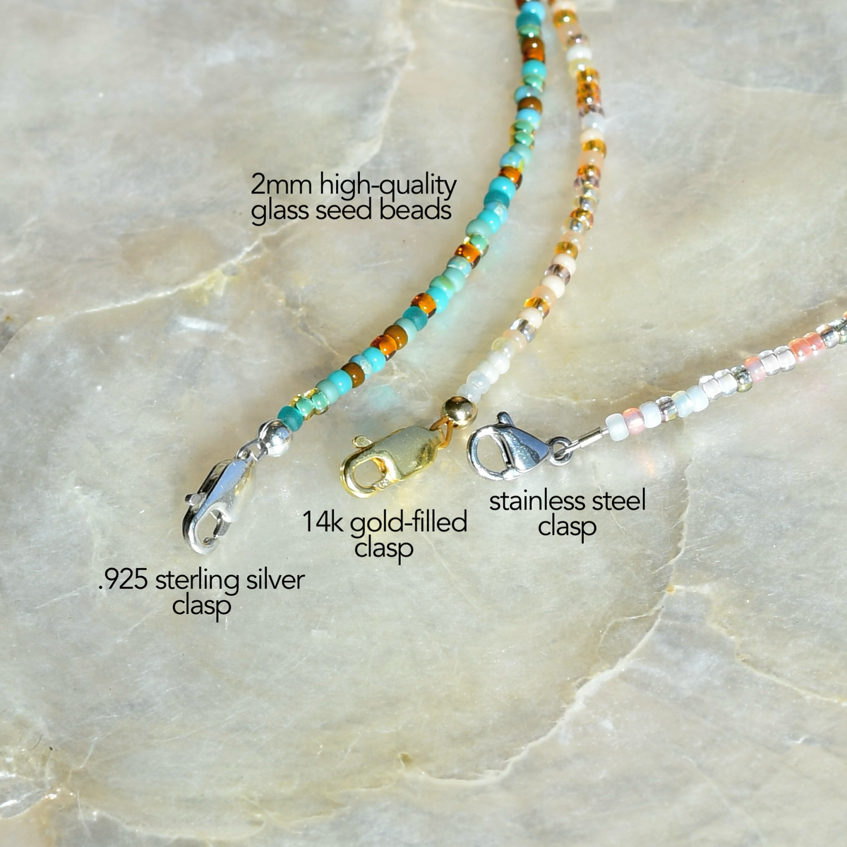Carribean Tiny Seed Bead Necklace