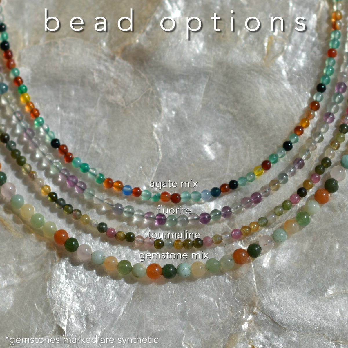 Dainty Beaded Gemstone Bracelet/Anklet
