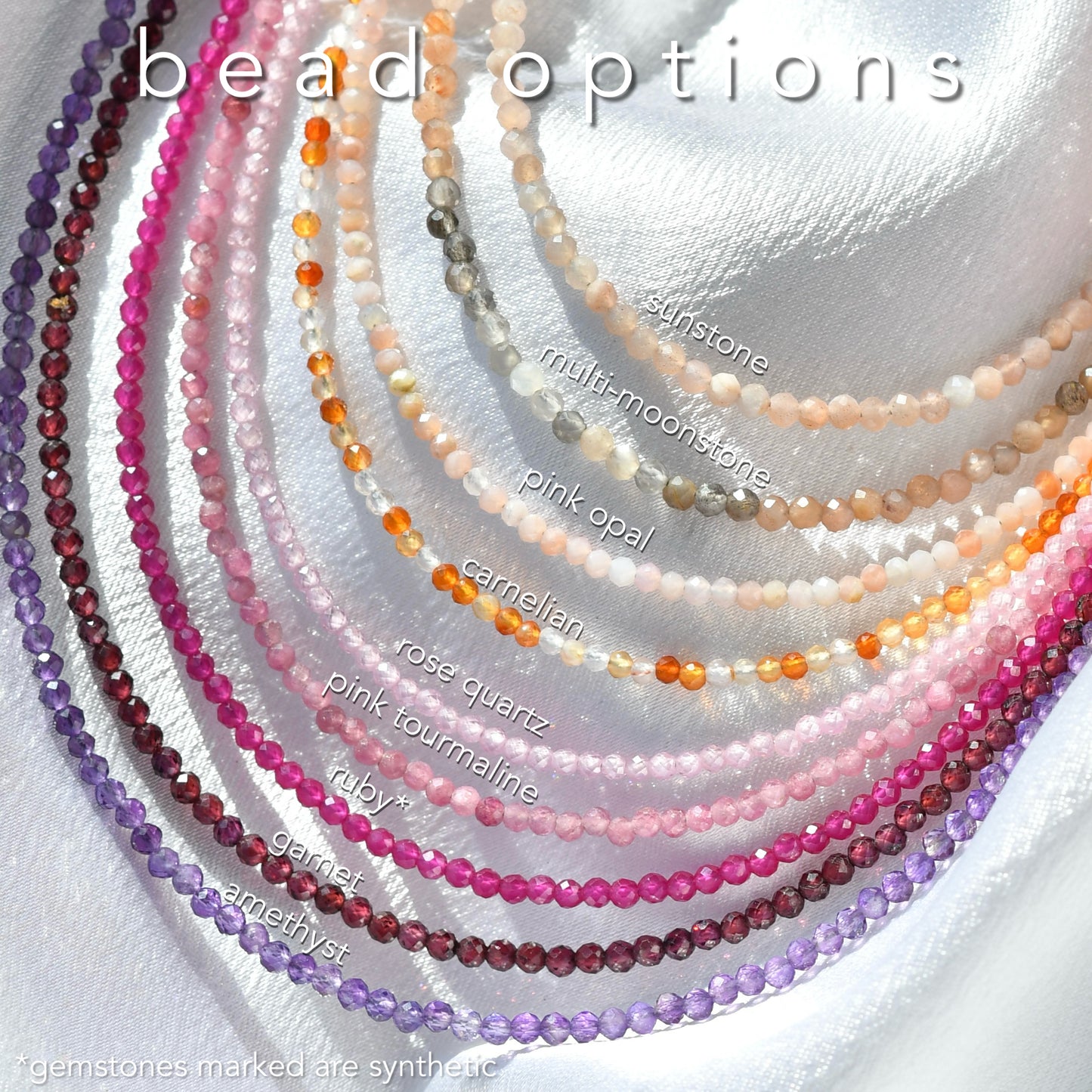 Tiny Sparkly Gemstone Necklace