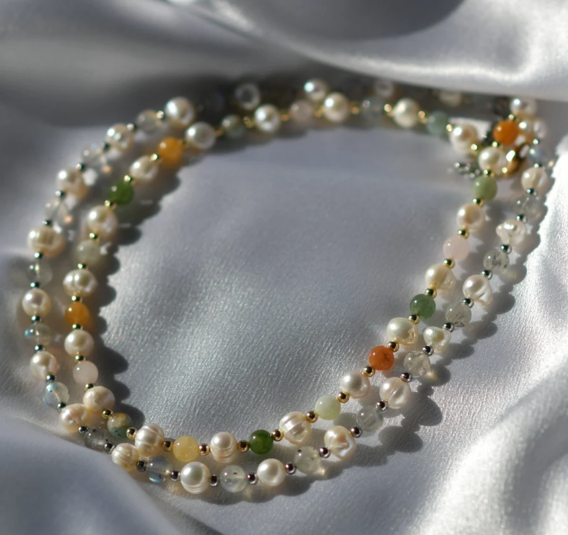 Gemstone & Pearl Necklace