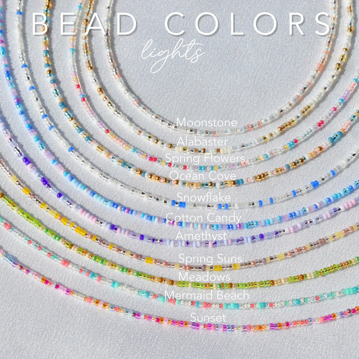 Tiny Seed Bead Waist Chain