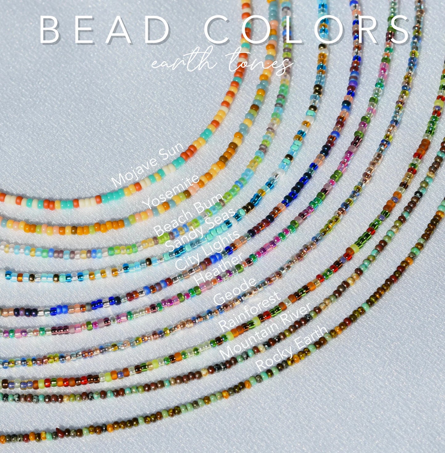 Geode Tiny Seed Bead Necklace