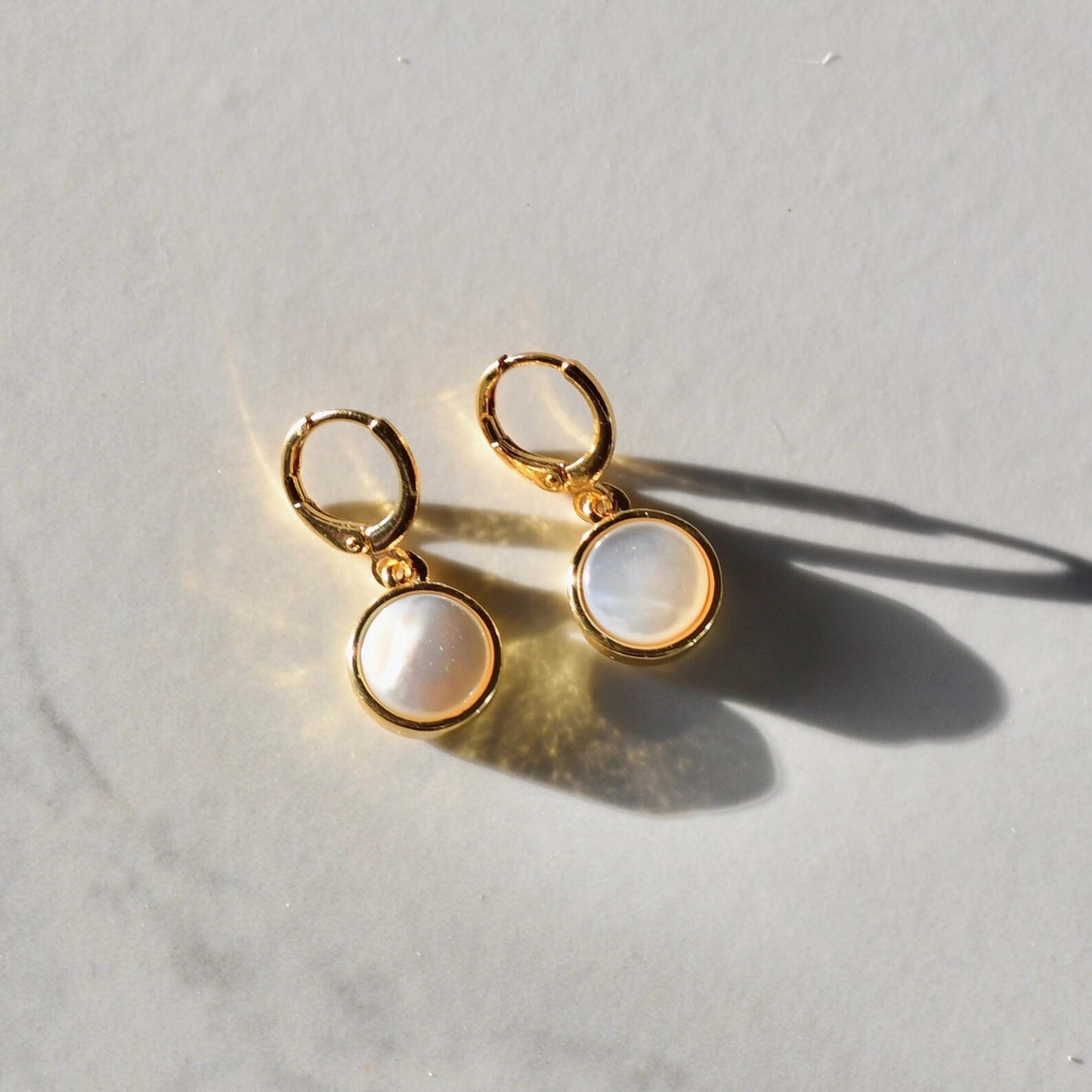 Round Pearl Earrings