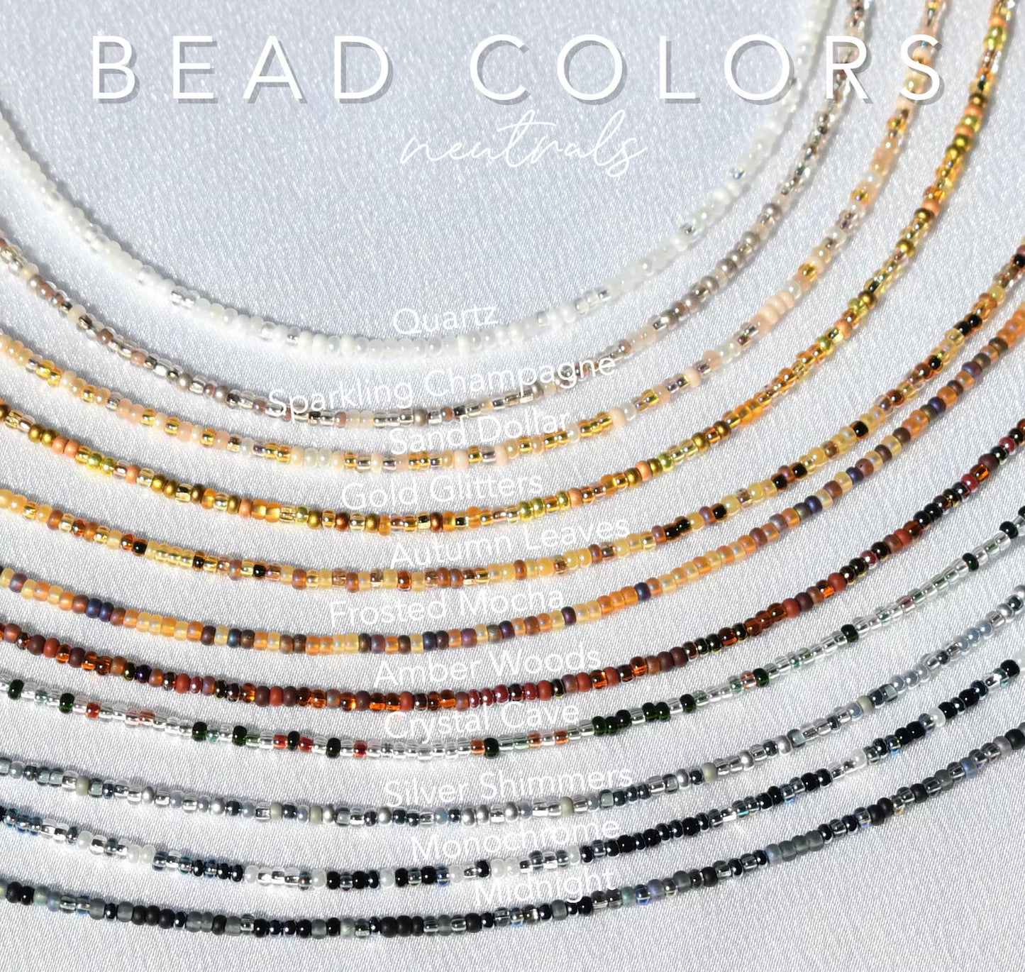 Sand Dollar Tiny Seed Bead Necklace