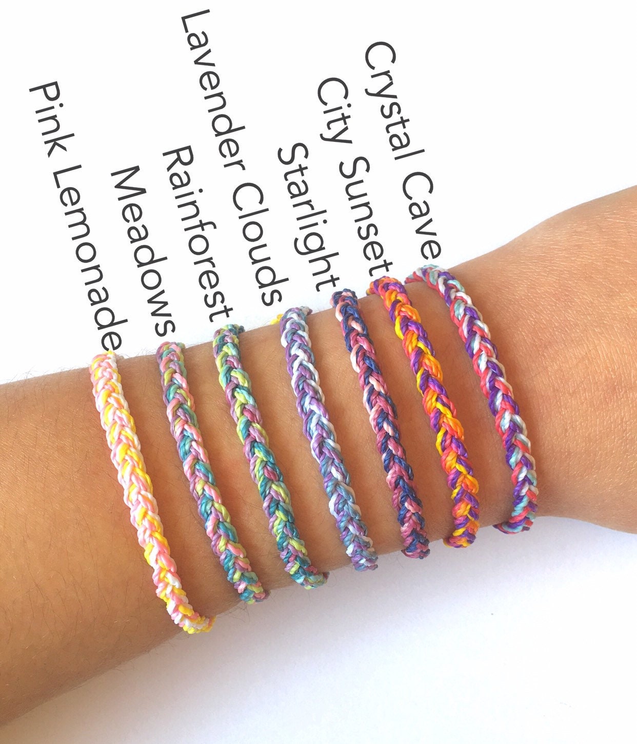 Multicolor Braided String Bracelet/Anklet