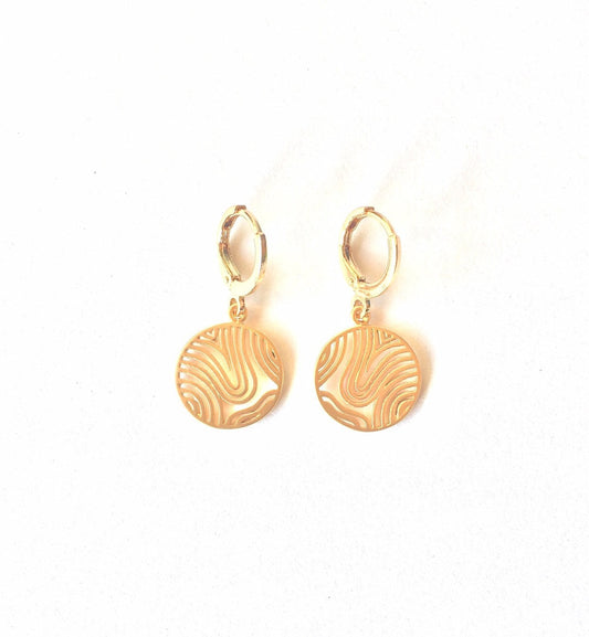 Abstract Wave Earrings