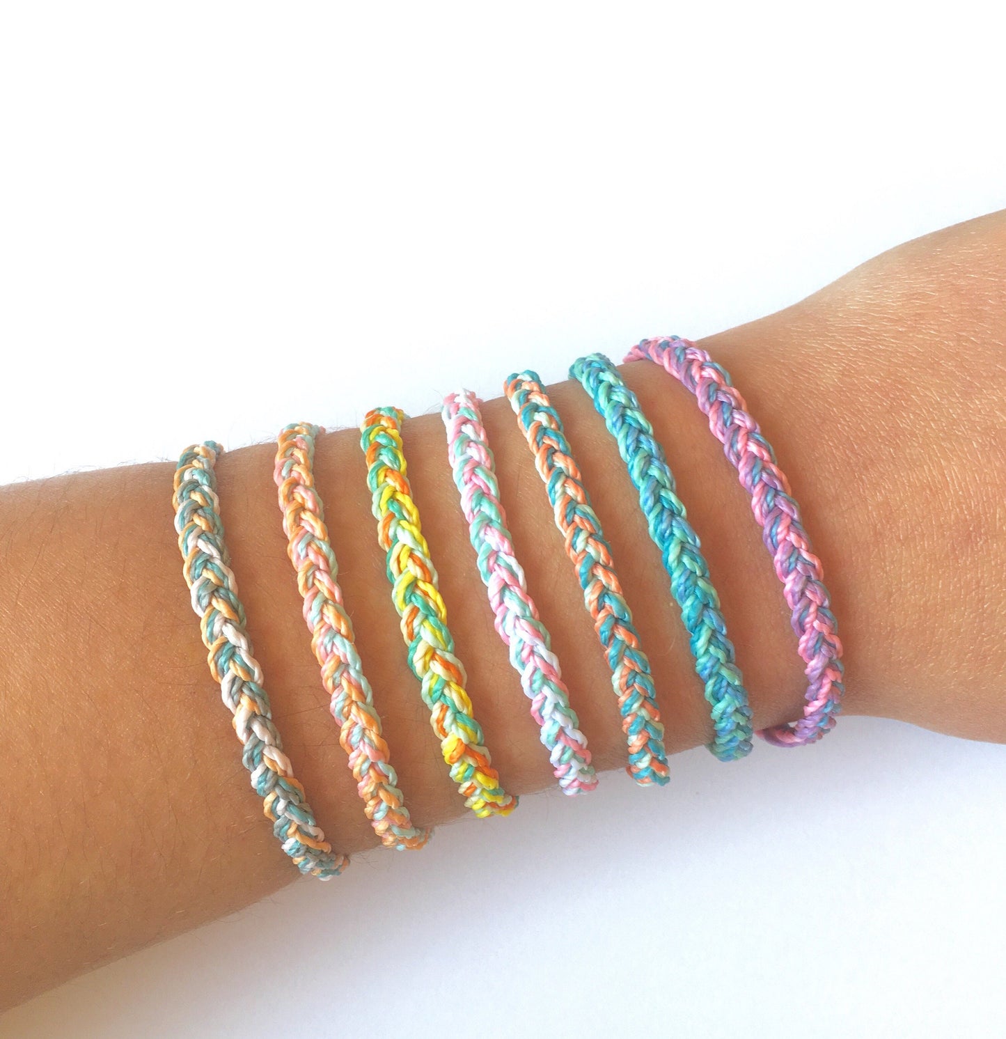 Multicolor Braided String Bracelet/Anklet