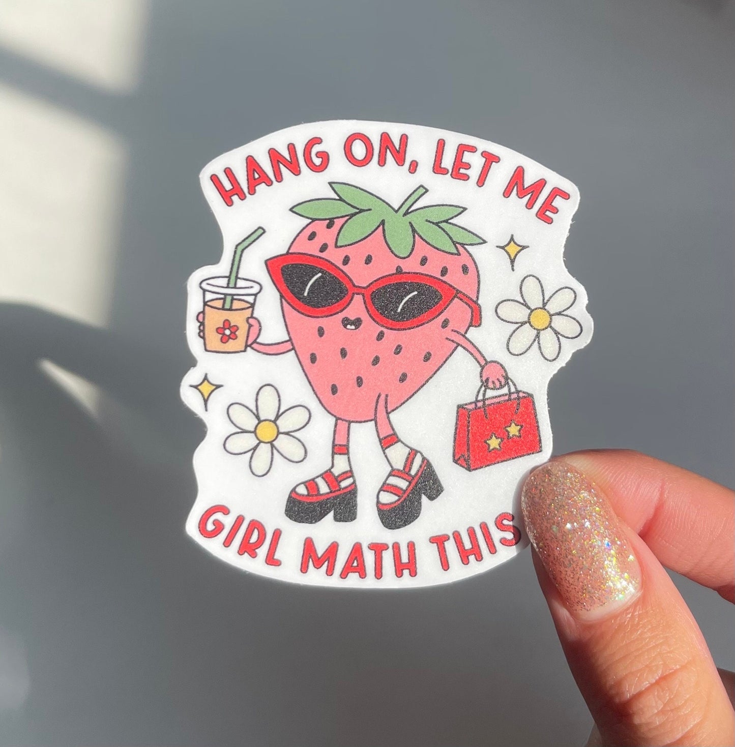 Hang On, Let Me Girl Math This Sticker