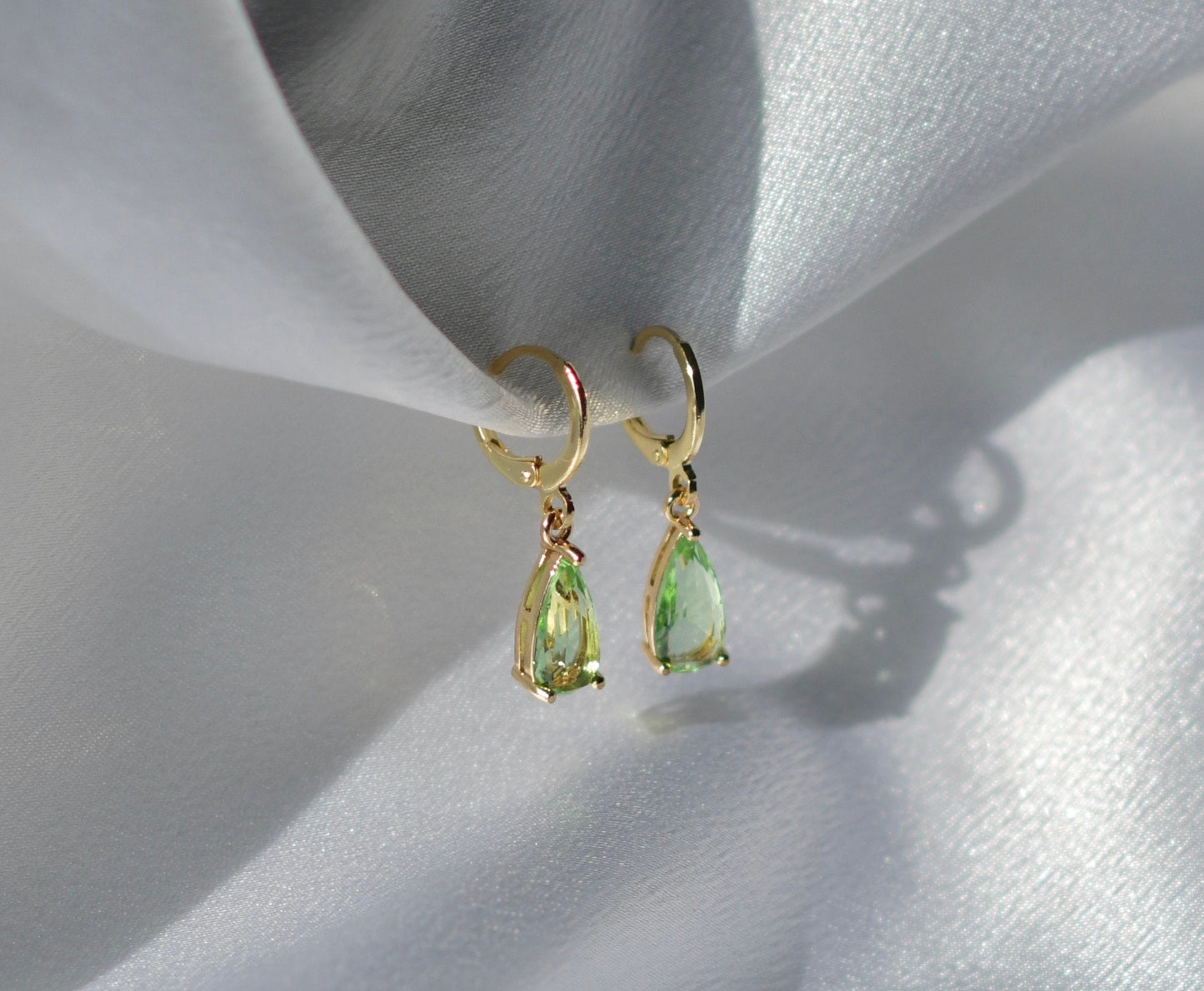 Green Crystal Earrings