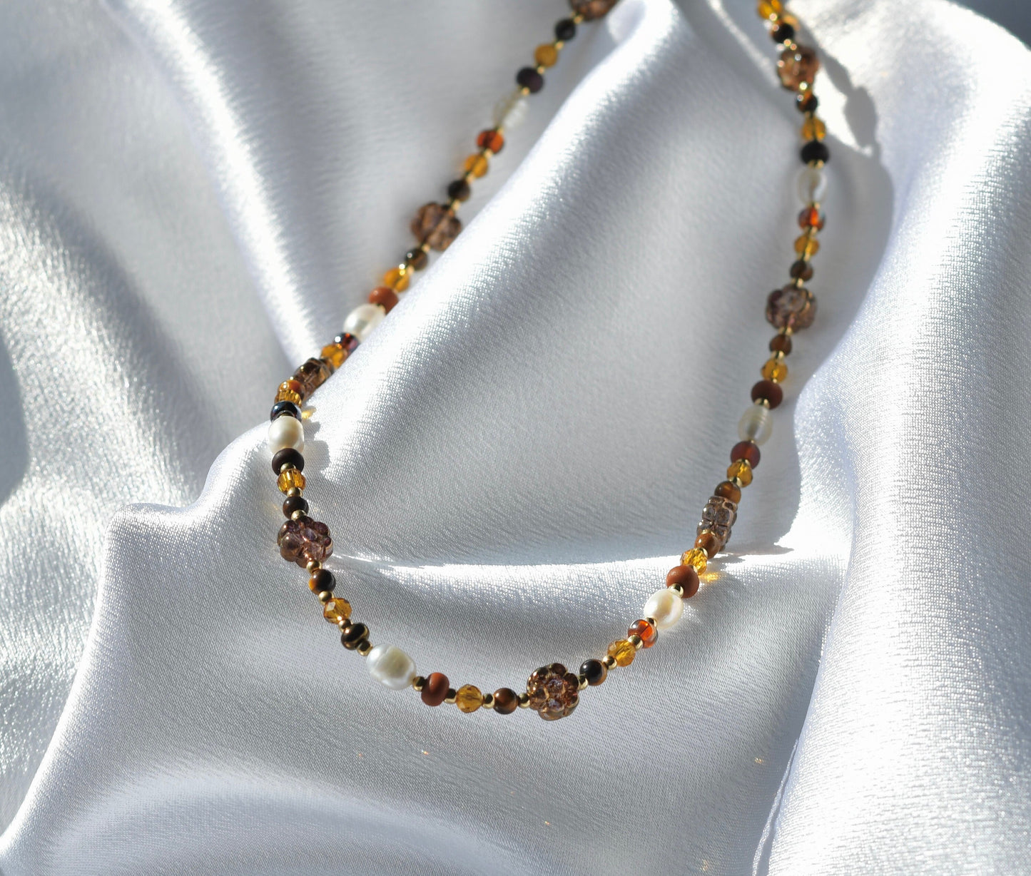 Autumn Beaded Necklace