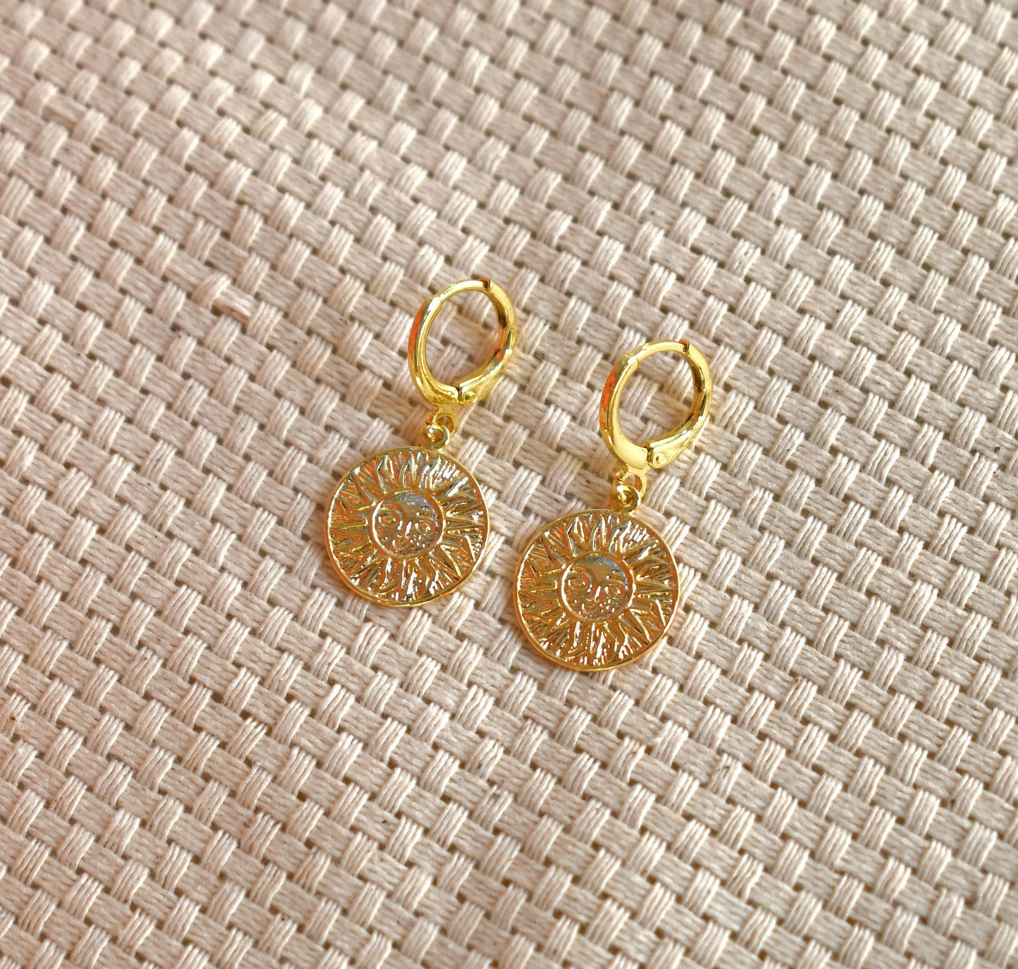 Sun Coin Earrings